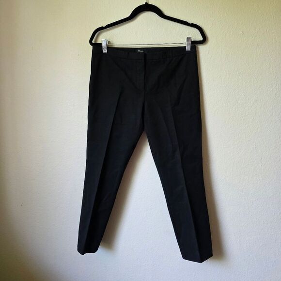 Theory Double Stretch Classic Skinny Pant In Black Size 6 - Picture 2 of 7